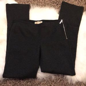 MICHAEL Michael Kors side zip leggings- charcoal